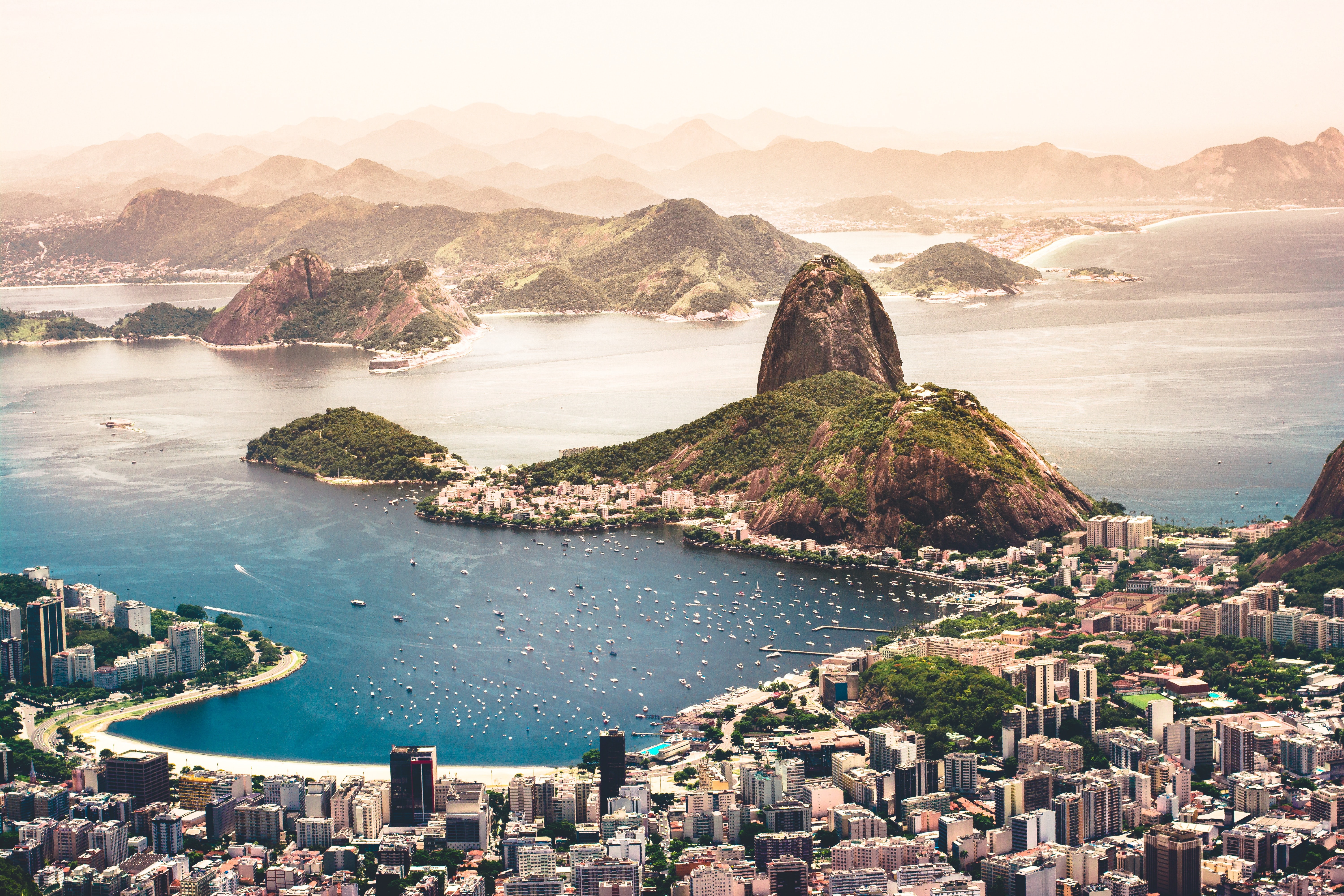 Sunset over Rio de Janeiro, Brazil